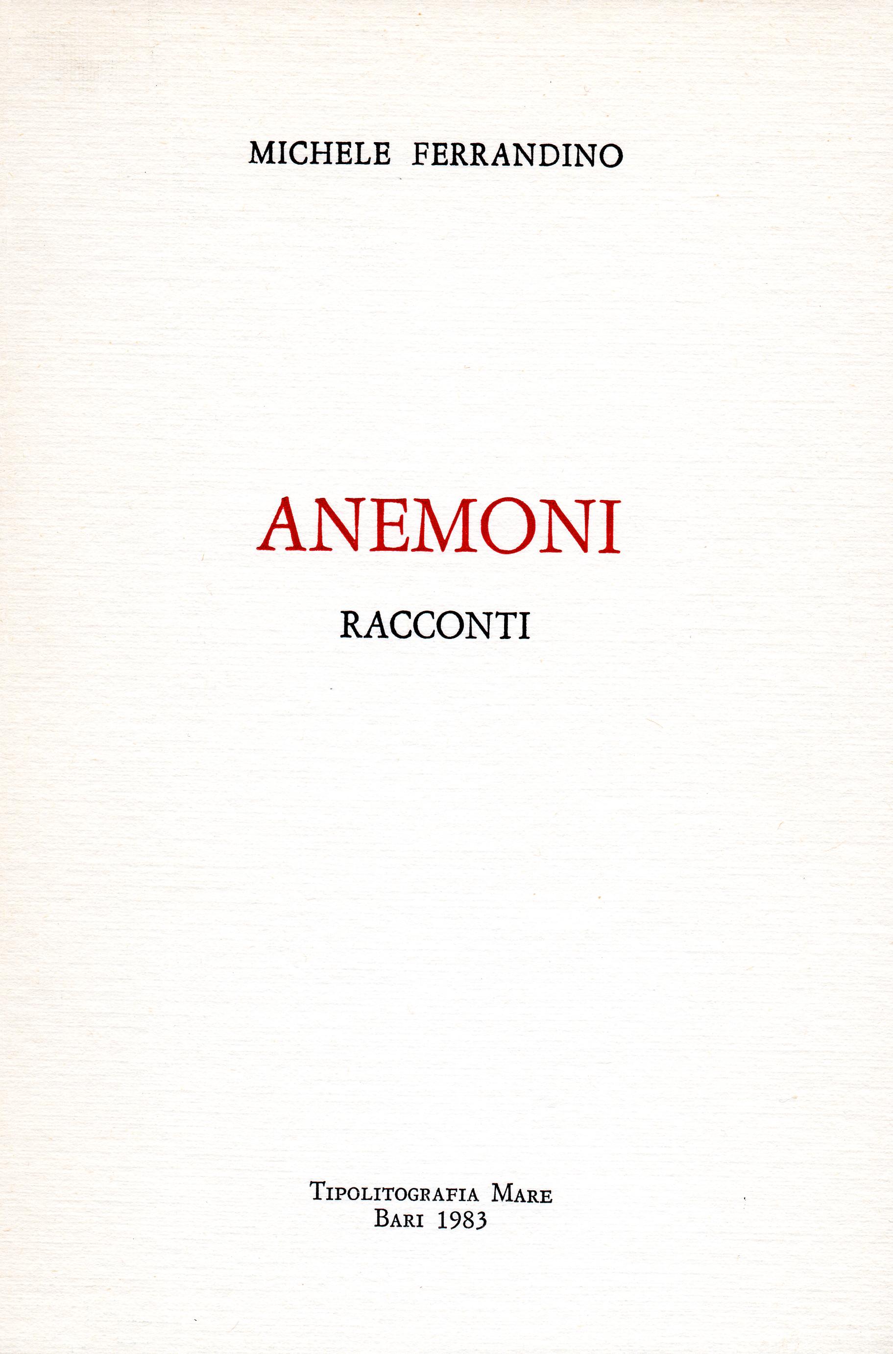 Copertina Anemoni