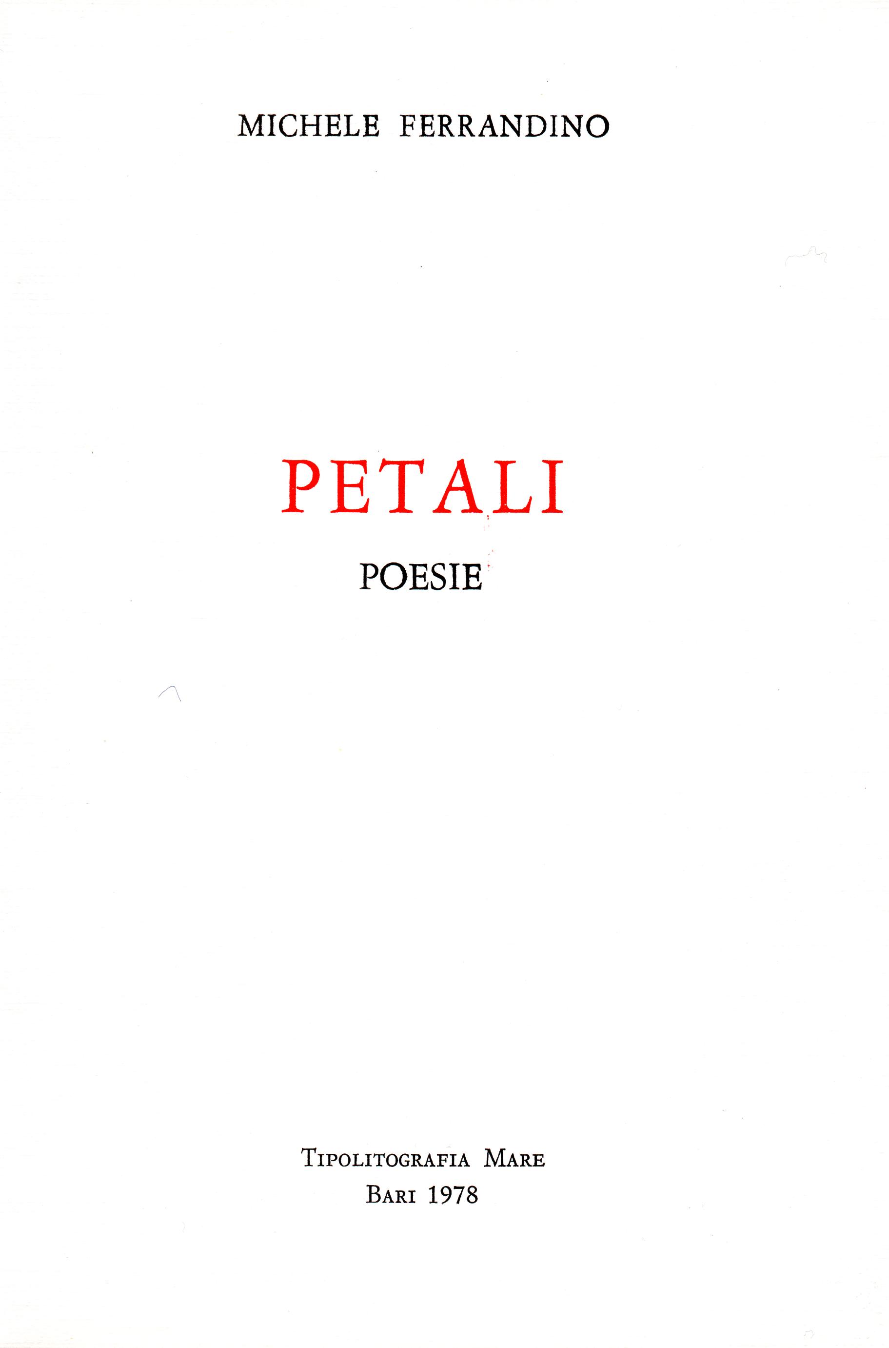 Copertina Petali