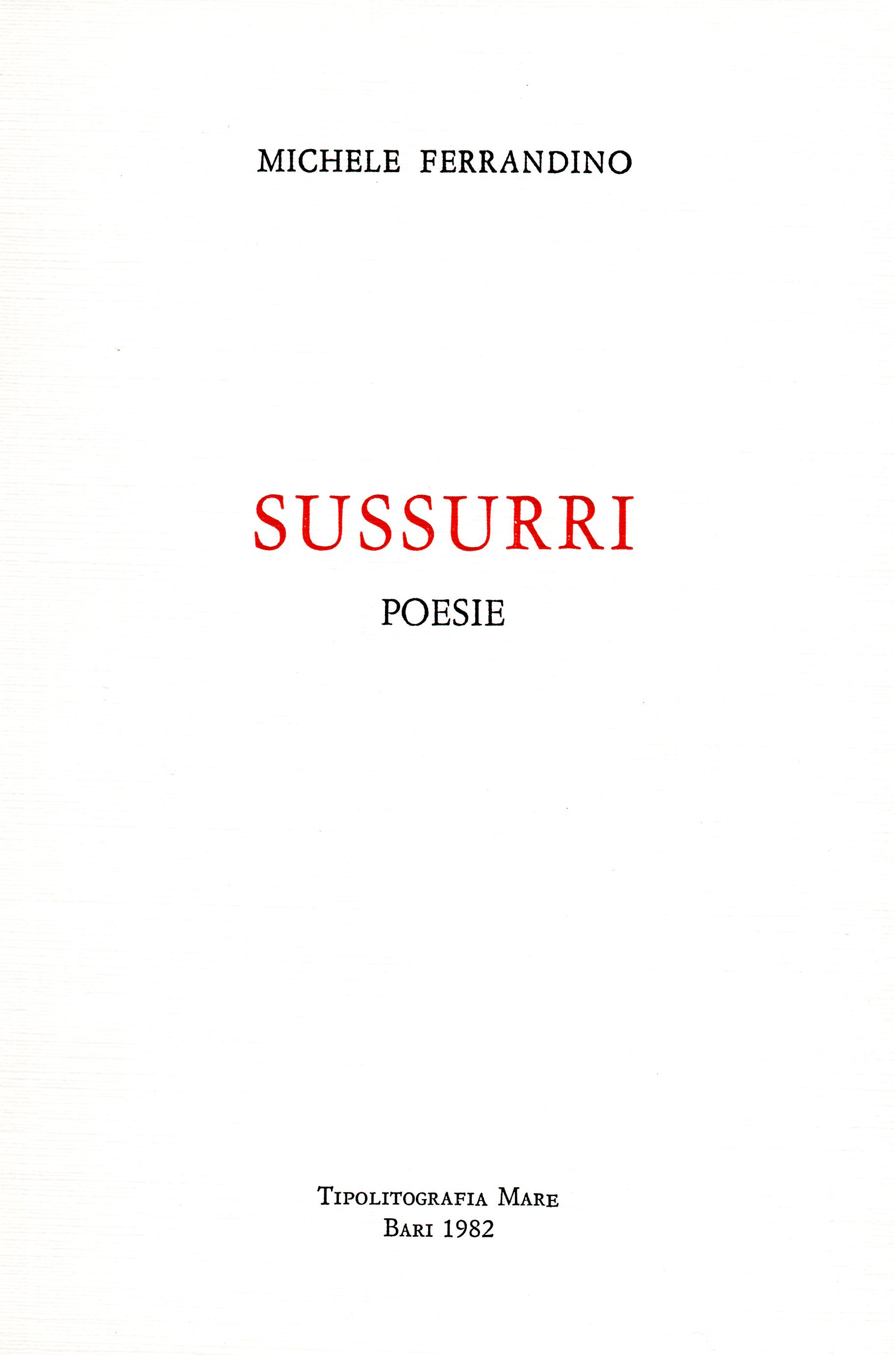 Copertina Sussurri